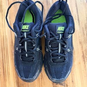 Nike Black and Neon Green Vomeros